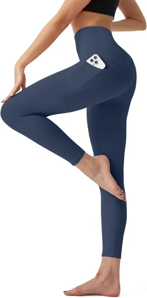 High Waisted Leggings for Women - No Front Seam Tummy Control Yoga Pants for Workout Running No See Through