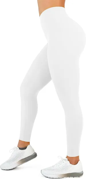 High Waisted Leggings for Women - No Front Seam Tummy Control Yoga Pants for Workout Running No See Through