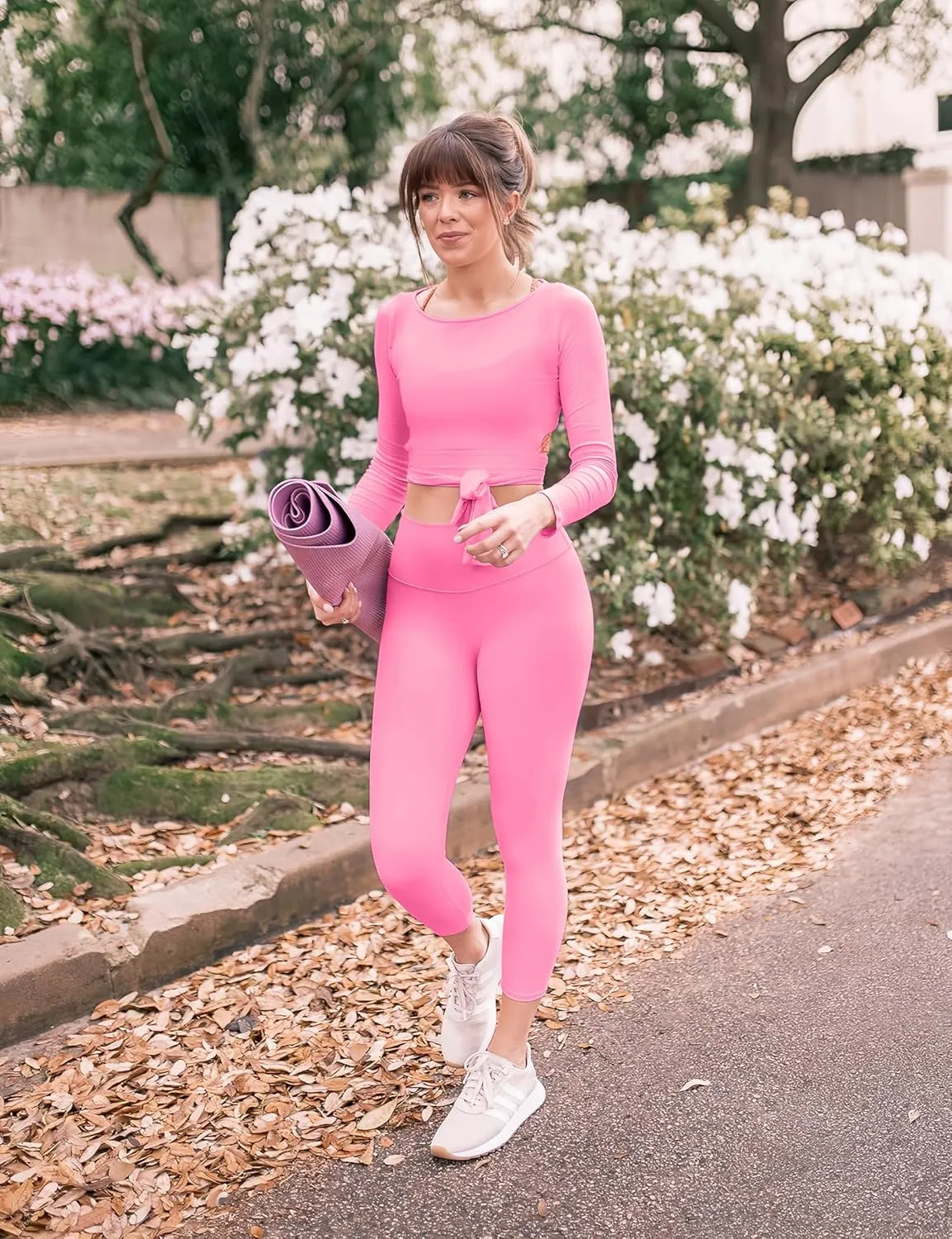 High Waisted Leggings for Women - No Front Seam Tummy Control Yoga Pants for Workout Running No See Through