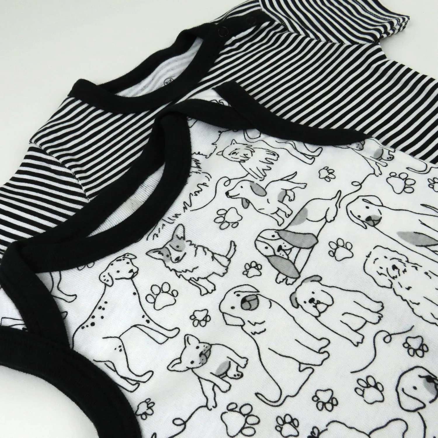 HonestBaby baby-boys 2-pack Shortall Romper 100% Organic Cotton for Infant, Baby Boys