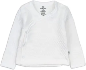 HonestBaby Baby Side-Snap Matelasse Mini Quilted Cozy 100% Organic Cotton Top