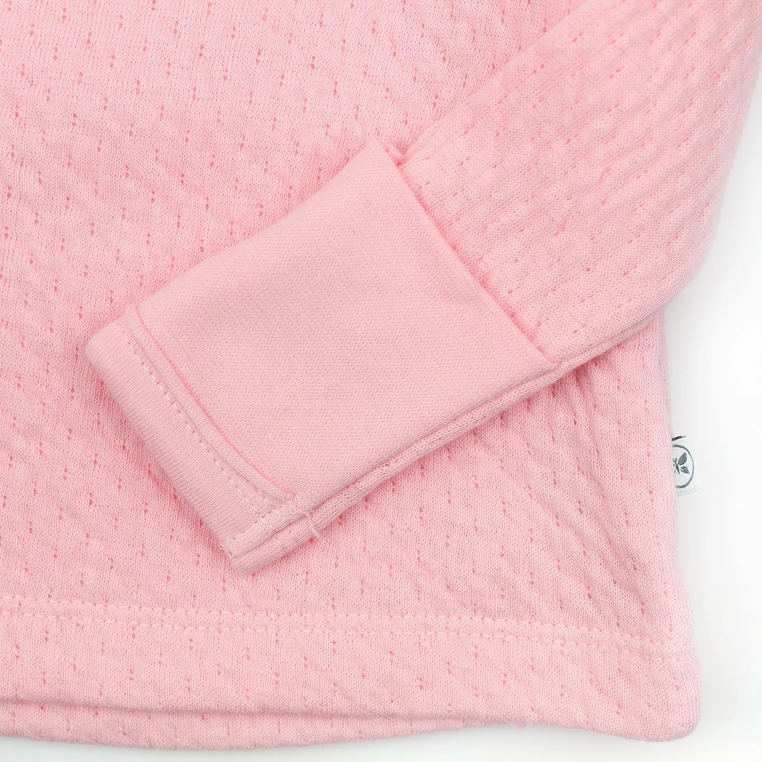 HonestBaby Baby Side-Snap Matelasse Mini Quilted Cozy 100% Organic Cotton Top