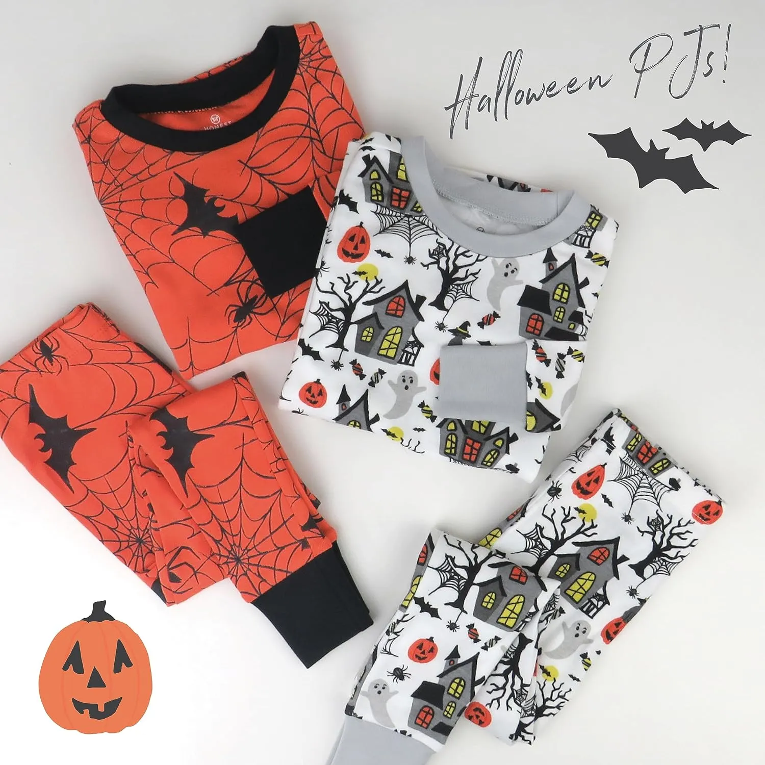 HonestBaby Baby, Toddler and Kids' 100% Organic Cotton Celebration 2-Piece Pajamas