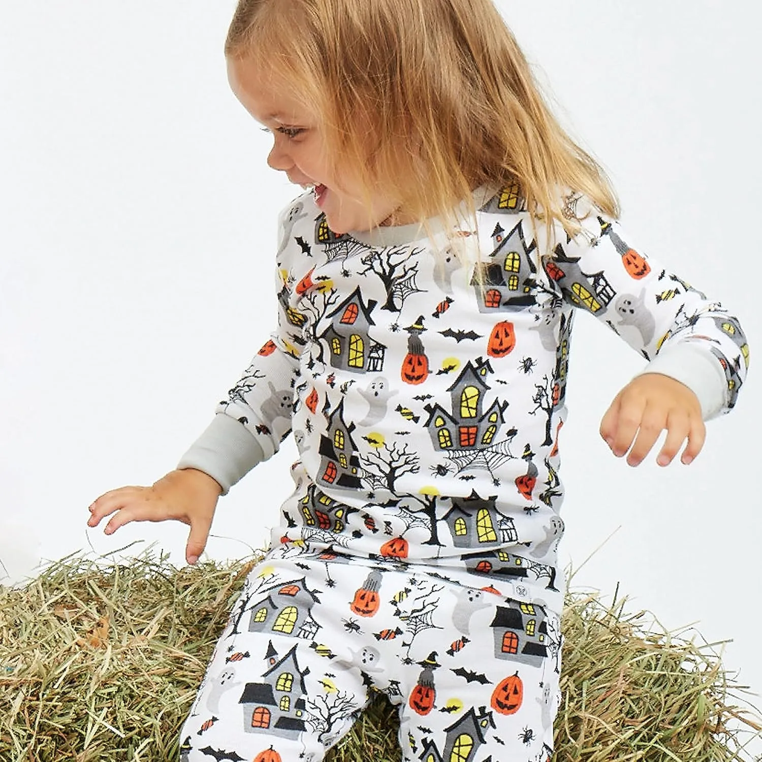 HonestBaby Baby, Toddler and Kids' 100% Organic Cotton Celebration 2-Piece Pajamas