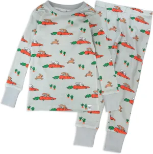 HonestBaby Baby, Toddler and Kids' 100% Organic Cotton Celebration 2-Piece Pajamas