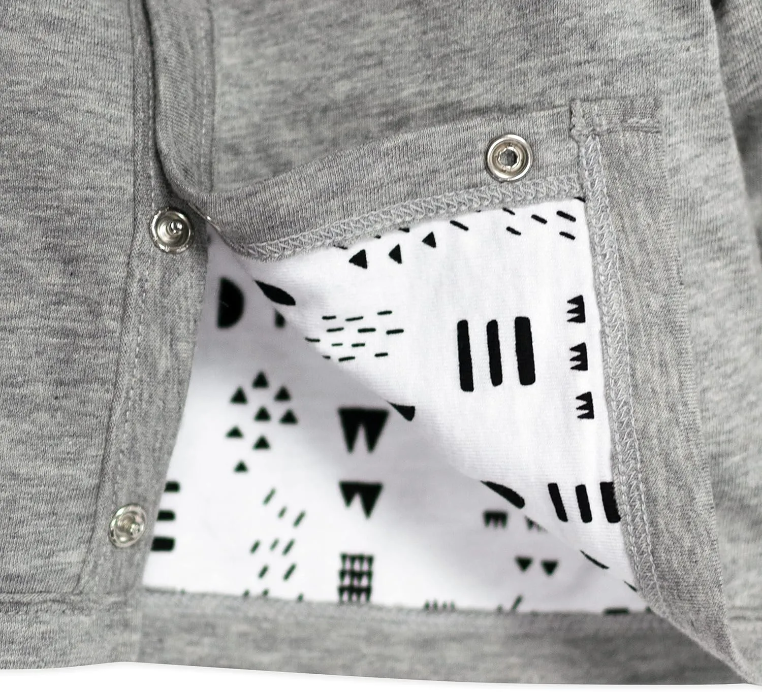 HonestBaby Front Hooded Jackets, Side-snap Top, Hoodies in Cozy 100% Organic Cotton Infant Baby Boys, Girls, Unisex