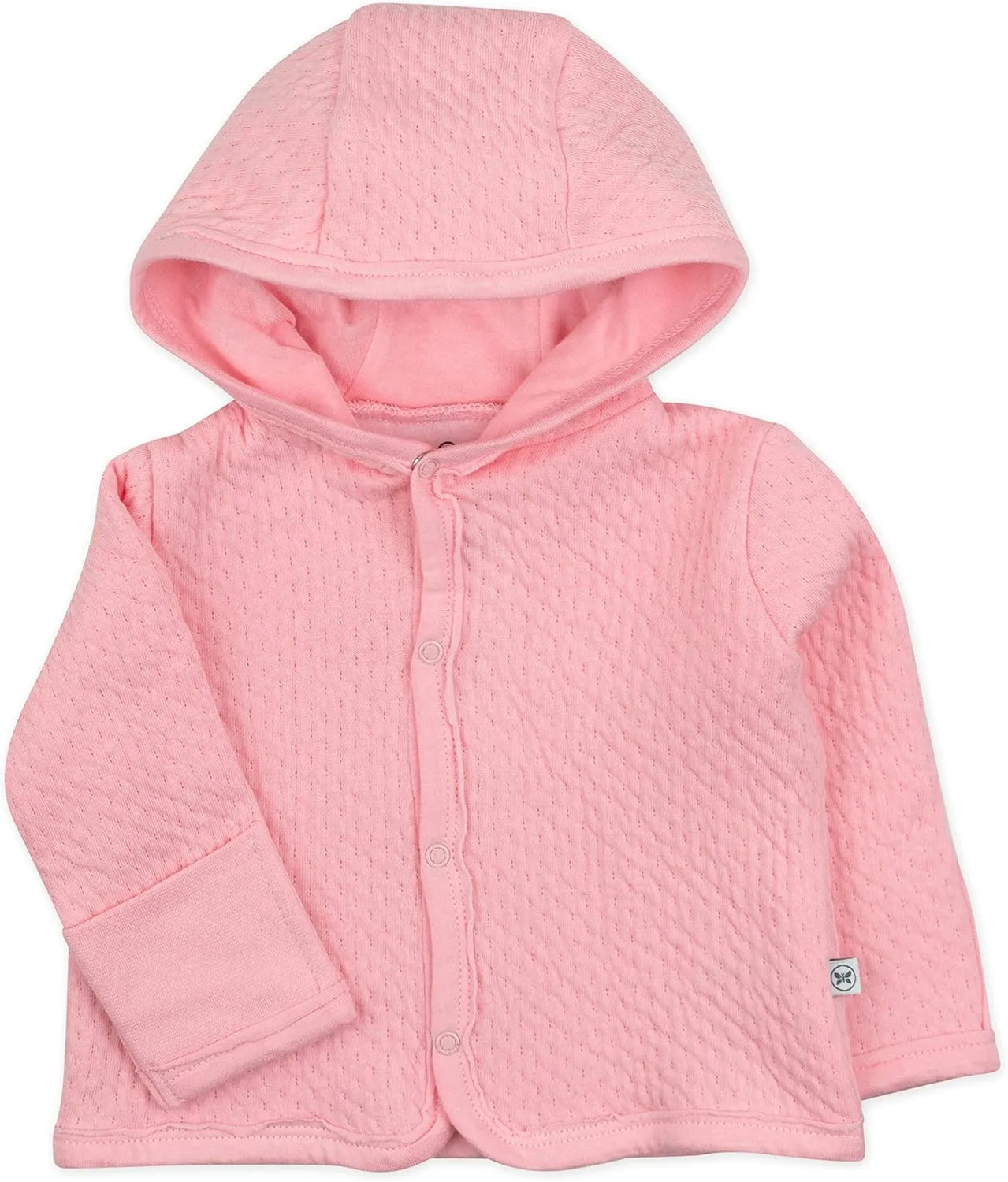 HonestBaby Front Hooded Jackets, Side-snap Top, Hoodies in Cozy 100% Organic Cotton Infant Baby Boys, Girls, Unisex