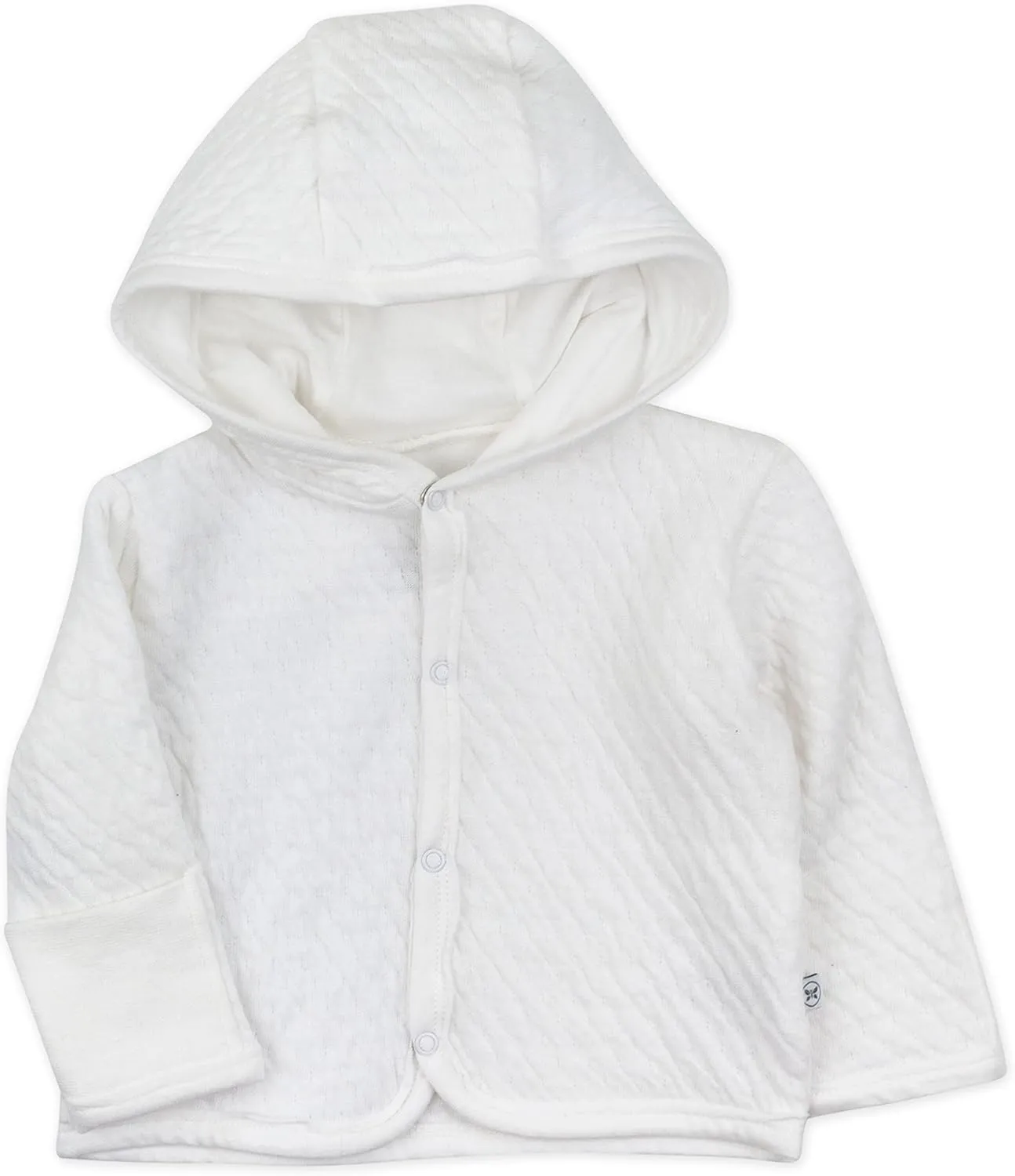 HonestBaby Front Hooded Jackets, Side-snap Top, Hoodies in Cozy 100% Organic Cotton Infant Baby Boys, Girls, Unisex