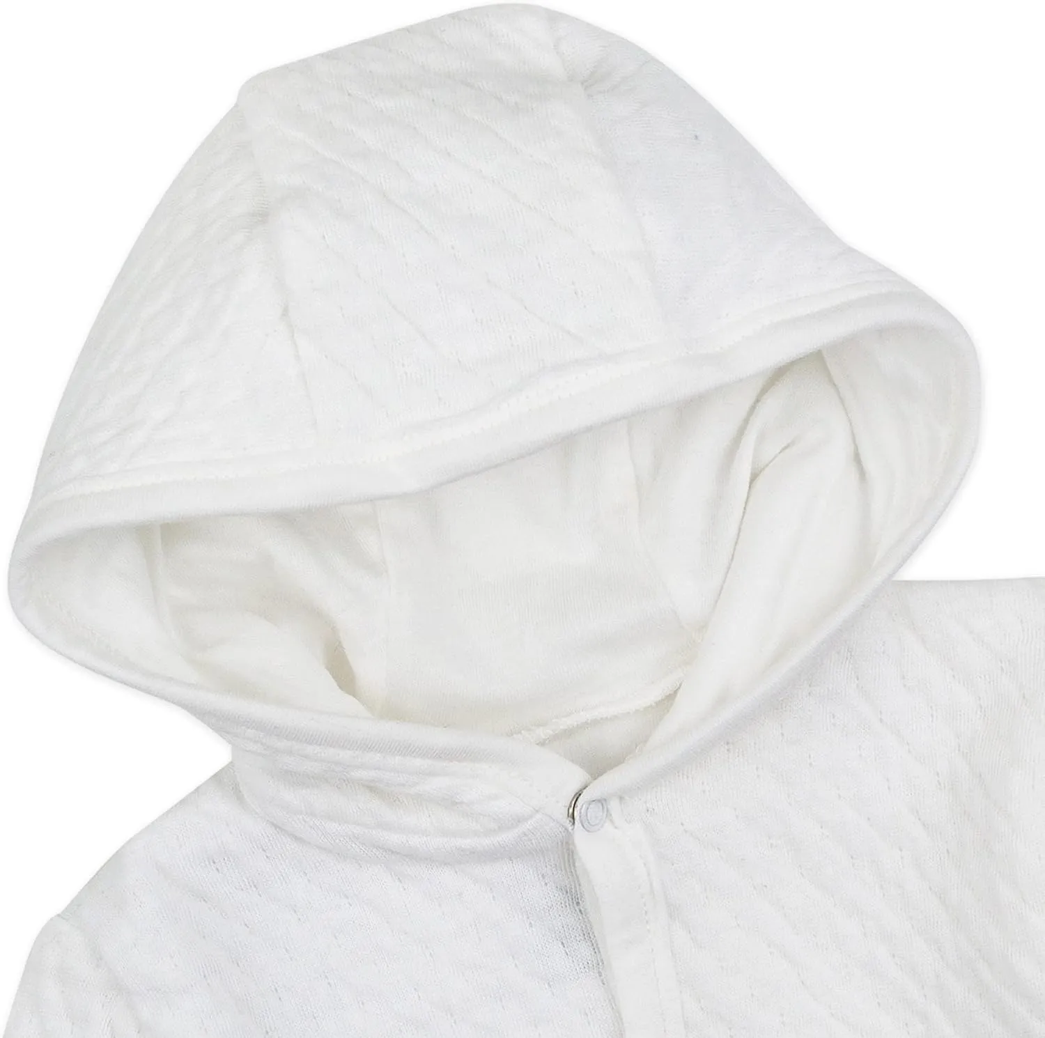 HonestBaby Front Hooded Jackets, Side-snap Top, Hoodies in Cozy 100% Organic Cotton Infant Baby Boys, Girls, Unisex