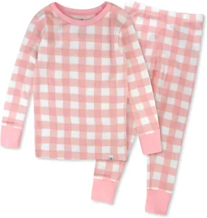 HonestBaby Multipack 2-Piece Pajamas Sleepwear Pjs 100% Organic Cotton for Infant Baby and Toddler Girls