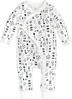 HonestBaby unisex-baby Kimono Coverall Organic Cotton