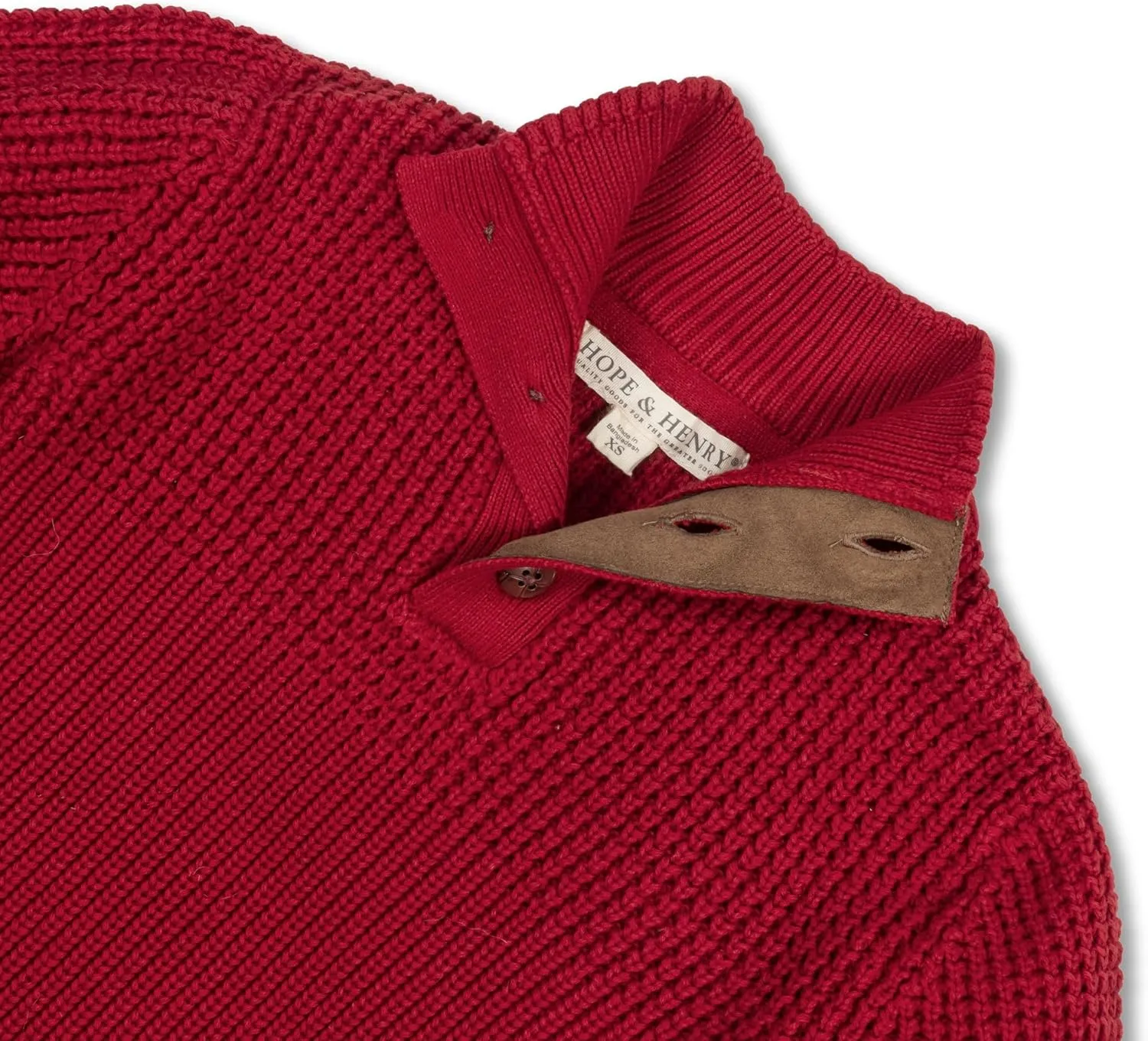 Hope & Henry Boys' Long Sleeve Mock Neck Sweater
