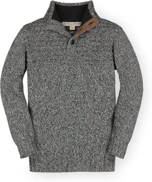 Hope & Henry Boys' Long Sleeve Mock Neck Sweater