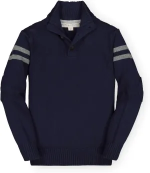 Hope & Henry Boys' Long Sleeve Mock Neck Sweater