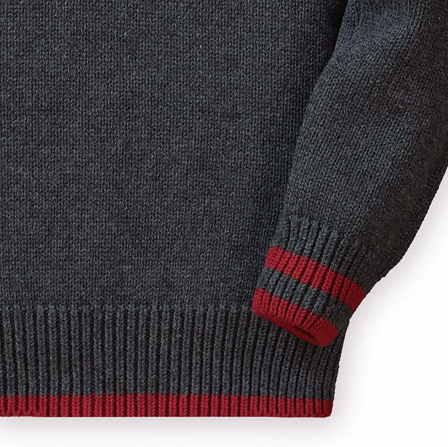 Hope & Henry Boys' Long Sleeve Mock Neck Sweater