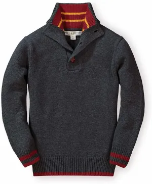 Hope & Henry Boys' Long Sleeve Mock Neck Sweater