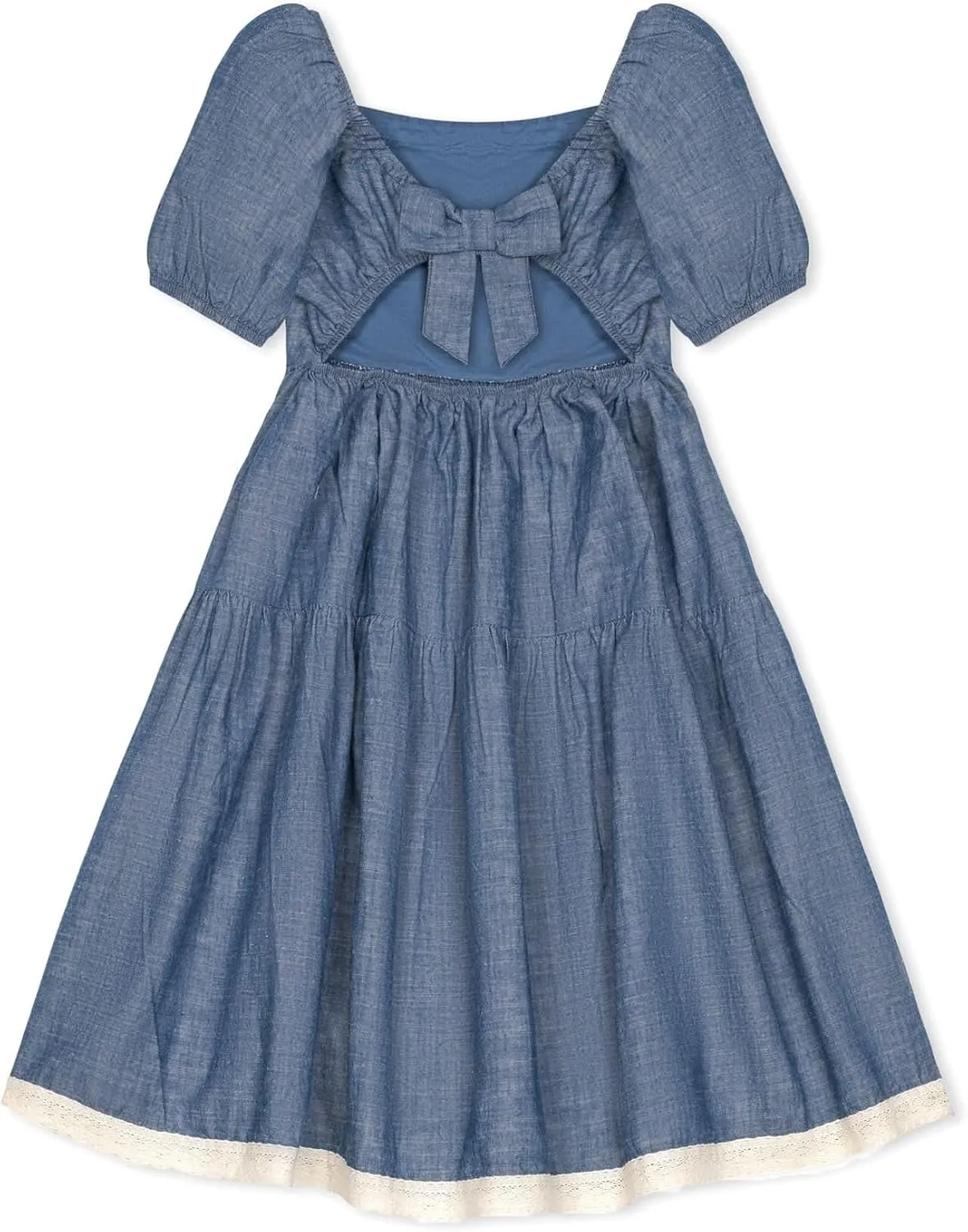Hope & Henry Girls' Eyelet Shift Dress