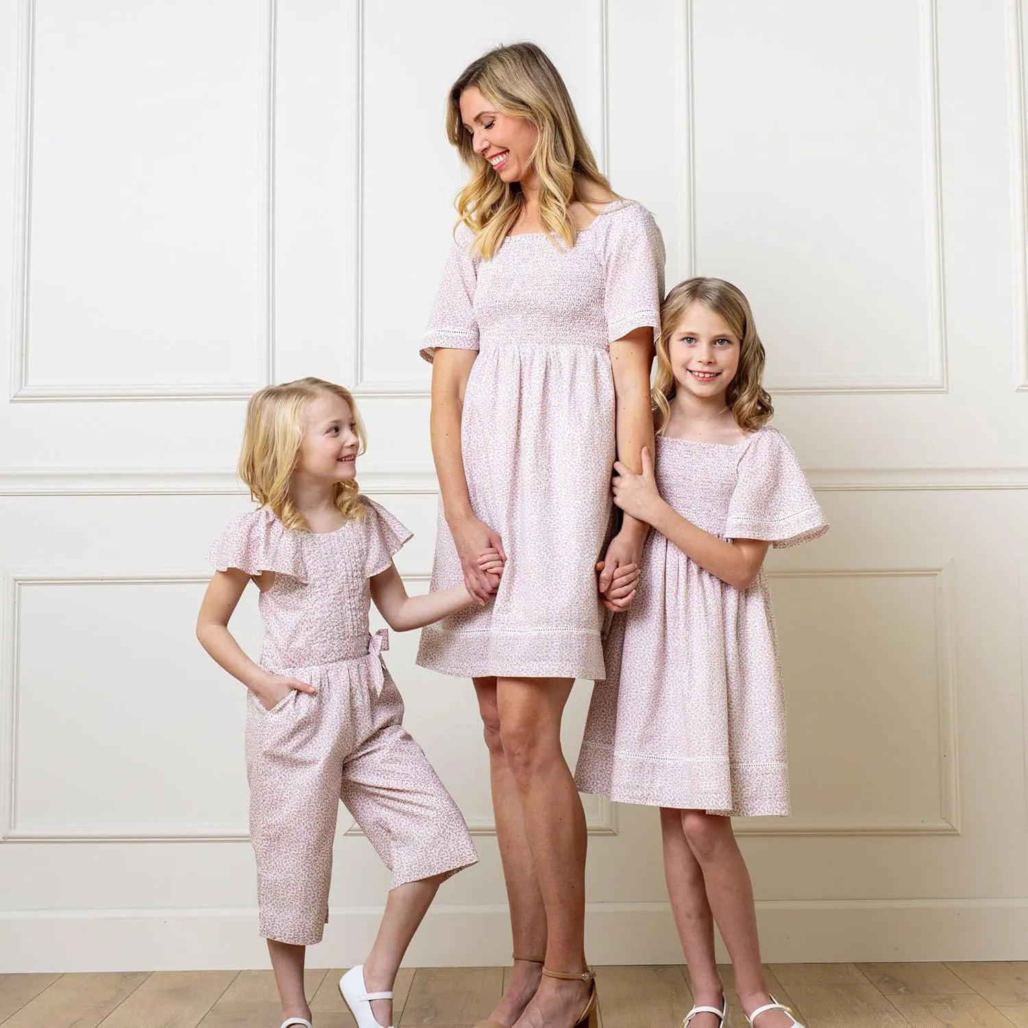 Hope & Henry Girls' Eyelet Shift Dress