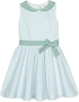 Hope & Henry Girls' Peter Pan Collar Seersucker Dress