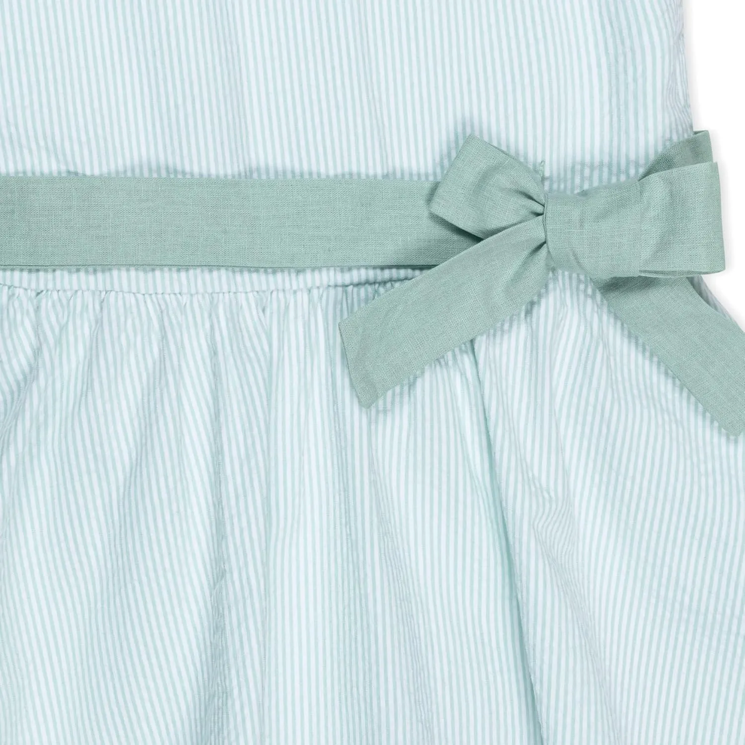 Hope & Henry Girls' Peter Pan Collar Seersucker Dress