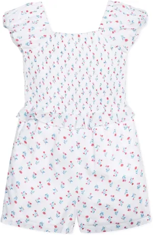 Hope & Henry Girls Sleeveless Bow Romper