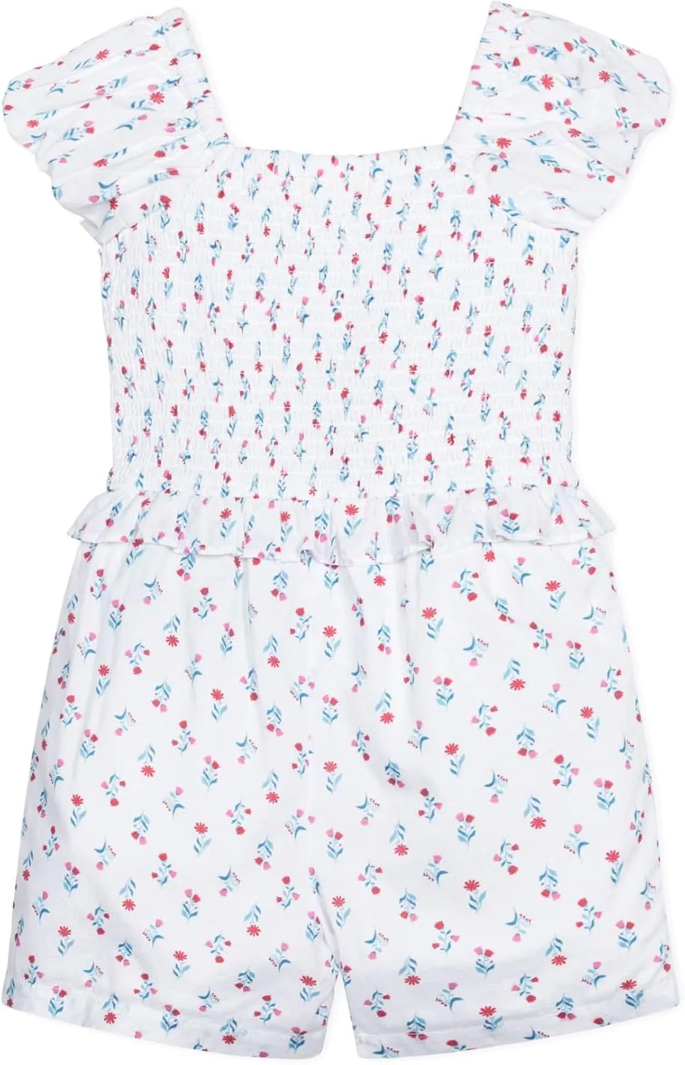 Hope & Henry Girls Sleeveless Bow Romper