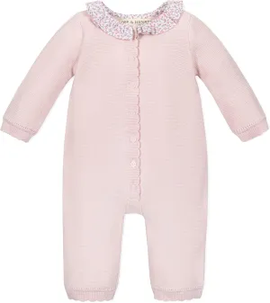 Hope & Henry Layette Baby Cable Knit Sweater Romper