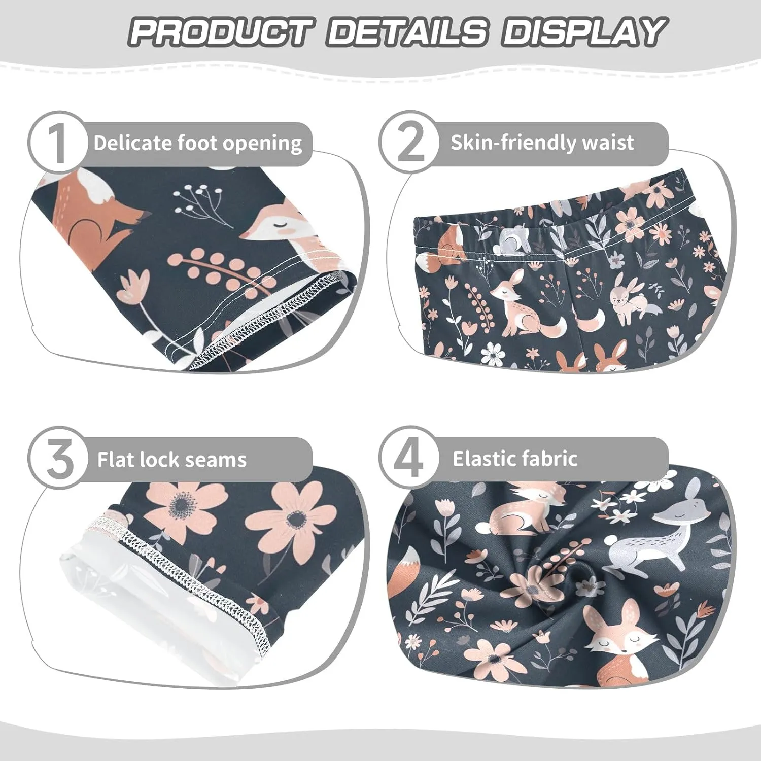 Ice Cream Donut Toddler Girl Pants, Leggings for Kids in Toddler Girl Clothes 4T Girls Athletic Leggings