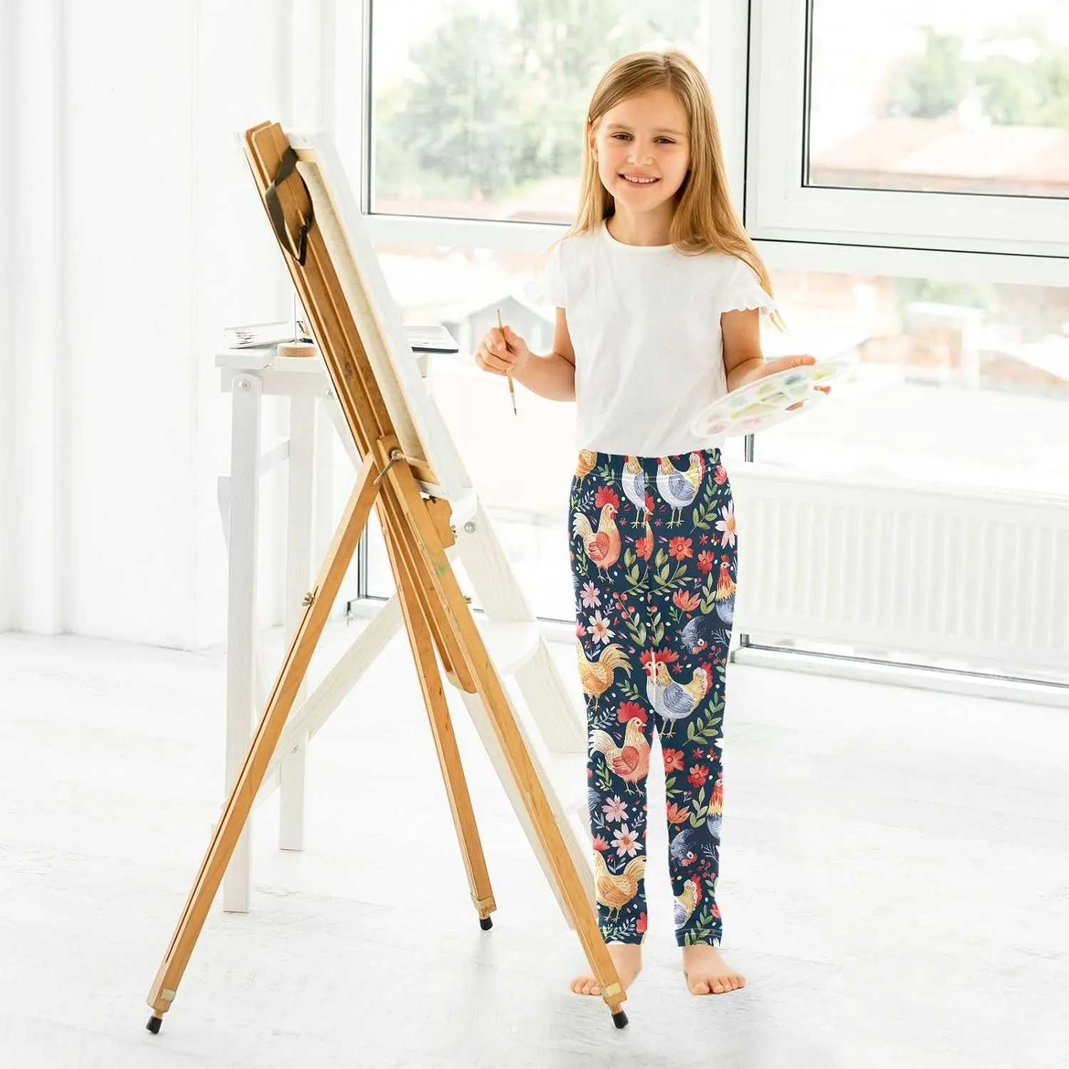 Ice Cream Donut Toddler Girl Pants, Leggings for Kids in Toddler Girl Clothes 4T Girls Athletic Leggings