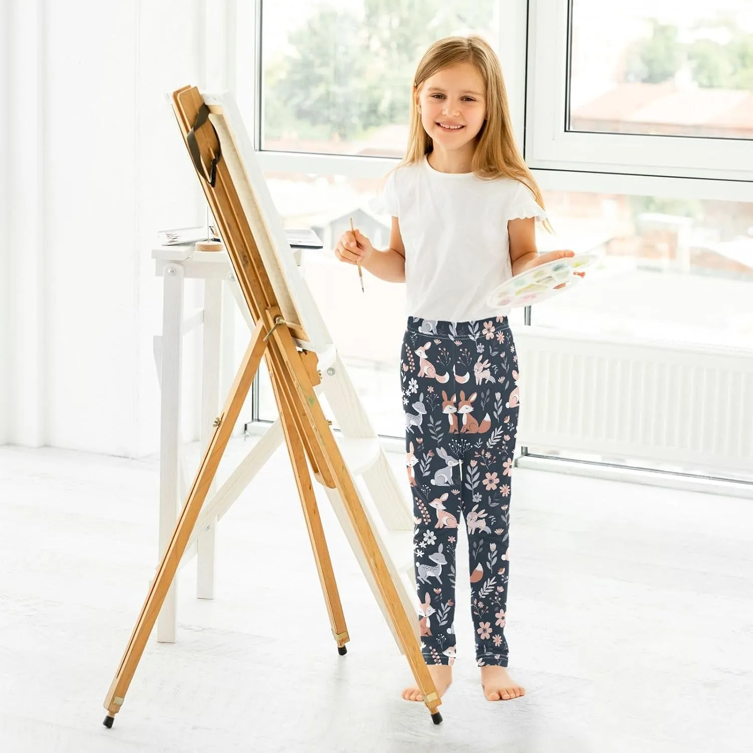 Ice Cream Donut Toddler Girl Pants, Leggings for Kids in Toddler Girl Clothes 4T Girls Athletic Leggings