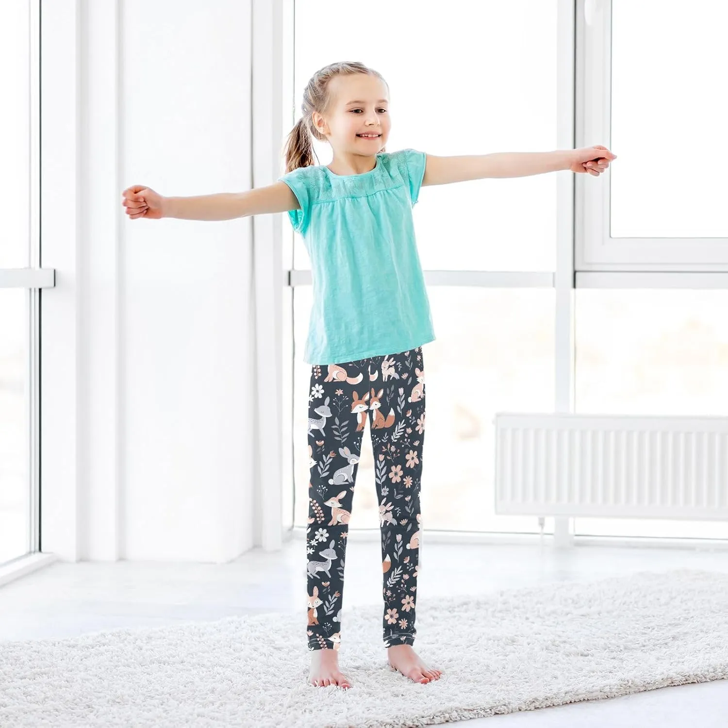 Ice Cream Donut Toddler Girl Pants, Leggings for Kids in Toddler Girl Clothes 4T Girls Athletic Leggings