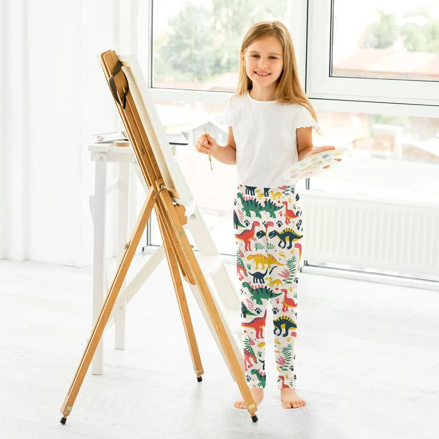 Ice Cream Donut Toddler Girl Pants, Leggings for Kids in Toddler Girl Clothes 4T Girls Athletic Leggings