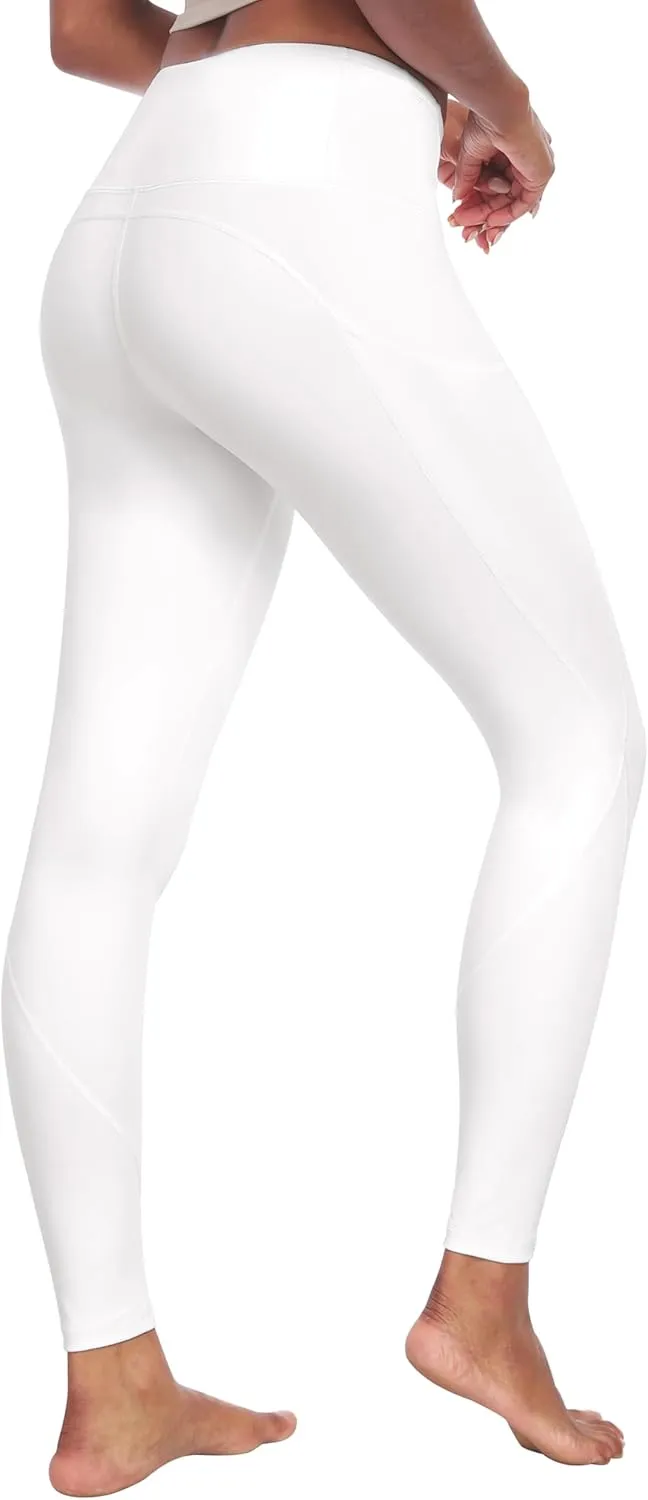 IUGA Leggings with Pockets for Women High Waisted Yoga Pants Women Tummy Control Workout Compression Running Leggings