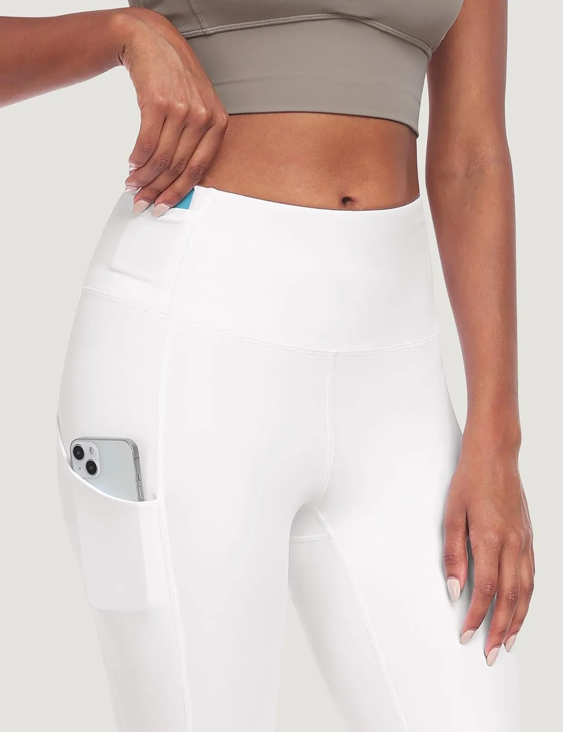IUGA Leggings with Pockets for Women High Waisted Yoga Pants Women Tummy Control Workout Compression Running Leggings