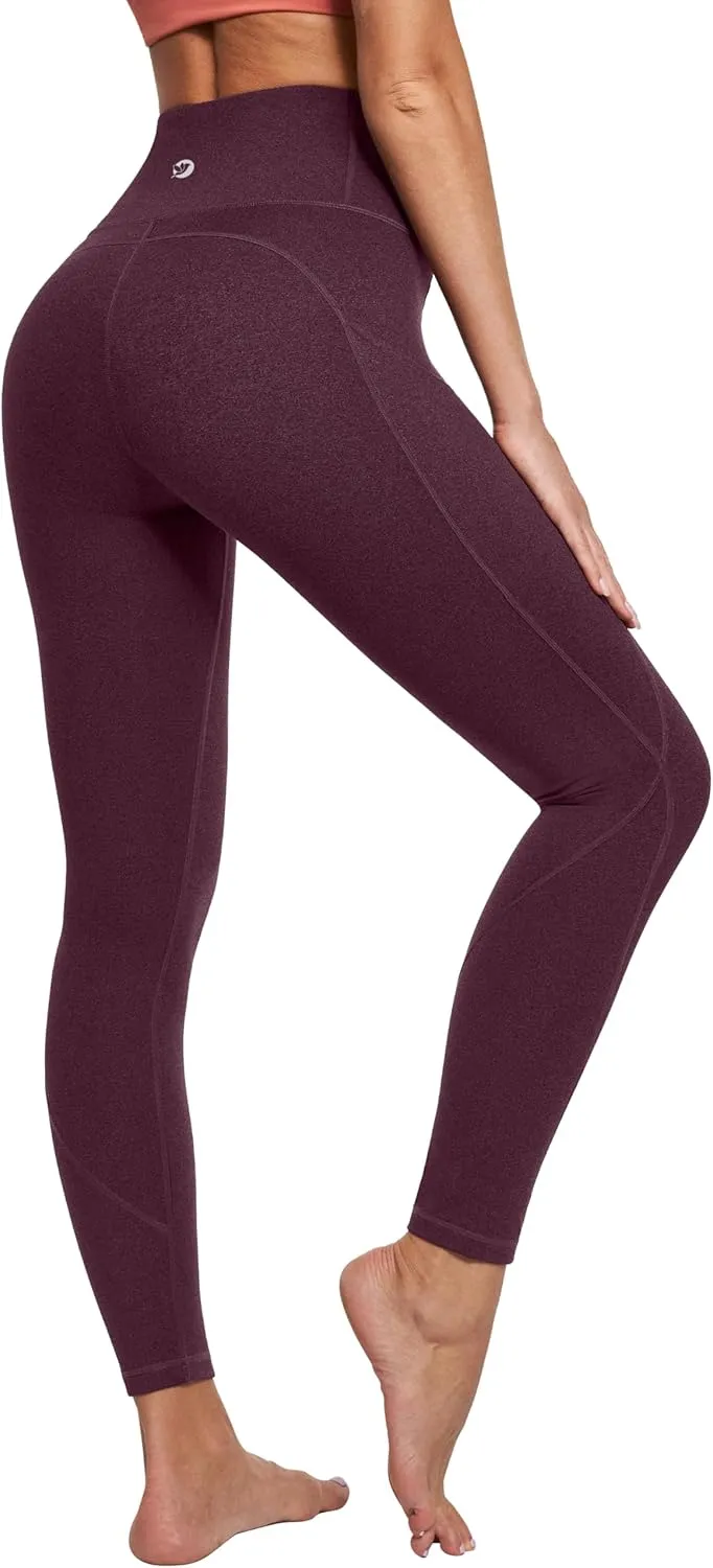 IUGA Leggings with Pockets for Women High Waisted Yoga Pants Women Tummy Control Workout Compression Running Leggings