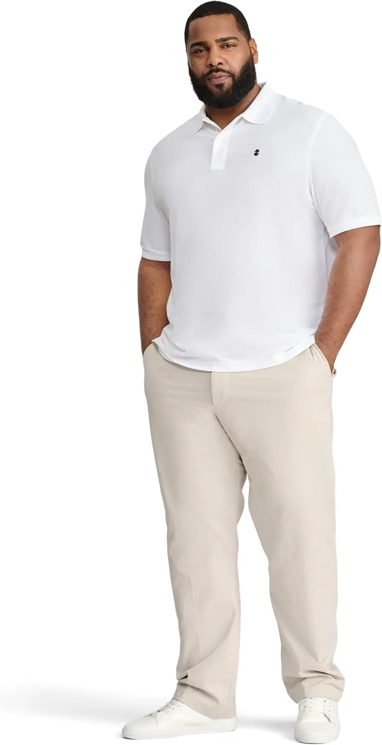 IZOD Men's Big and Tall Advantage Performance Short Sleeve Polo Shirt