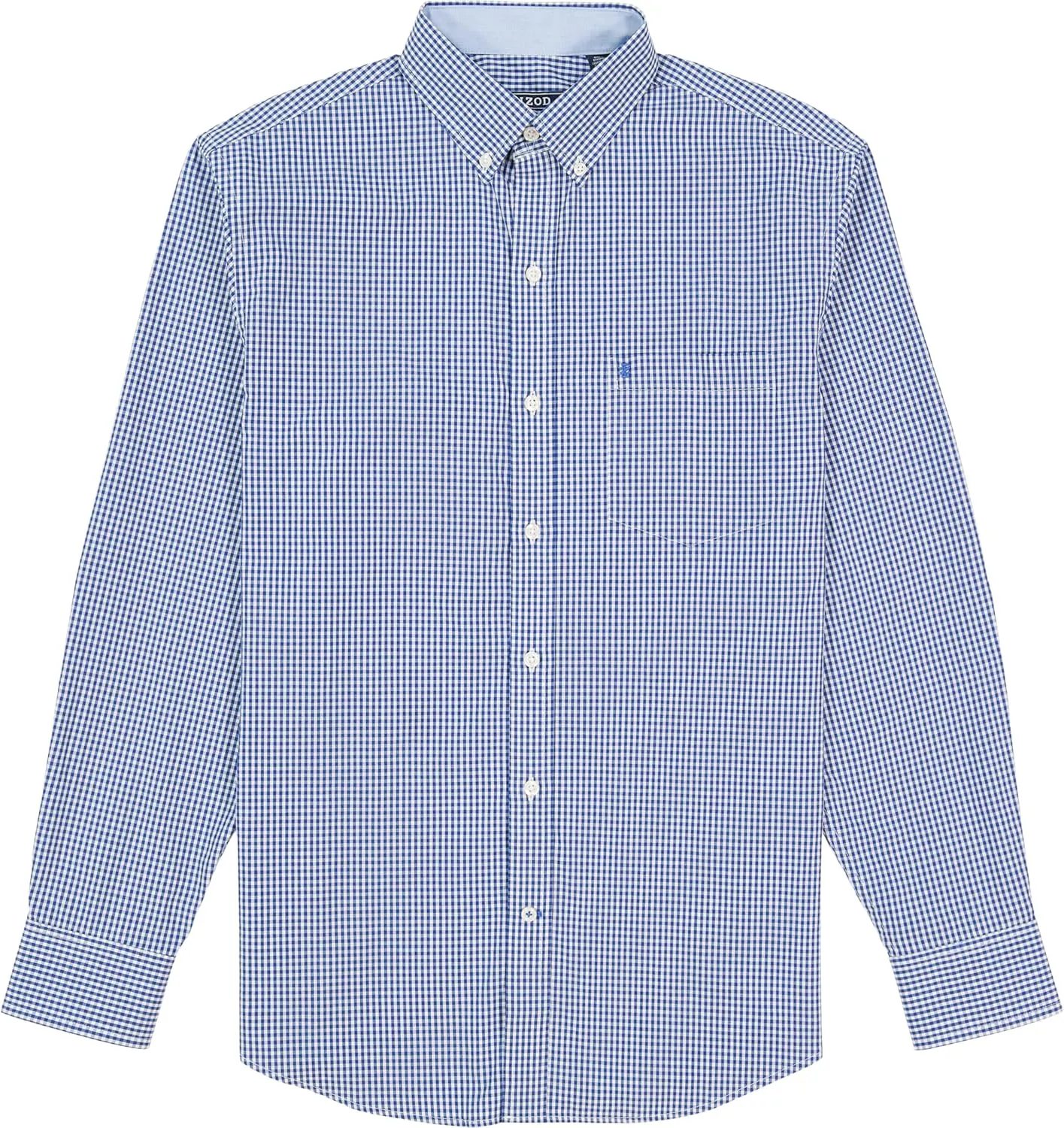 IZOD Men's Performance Comfort Long Sleeve Gingham Button Down Shirt
