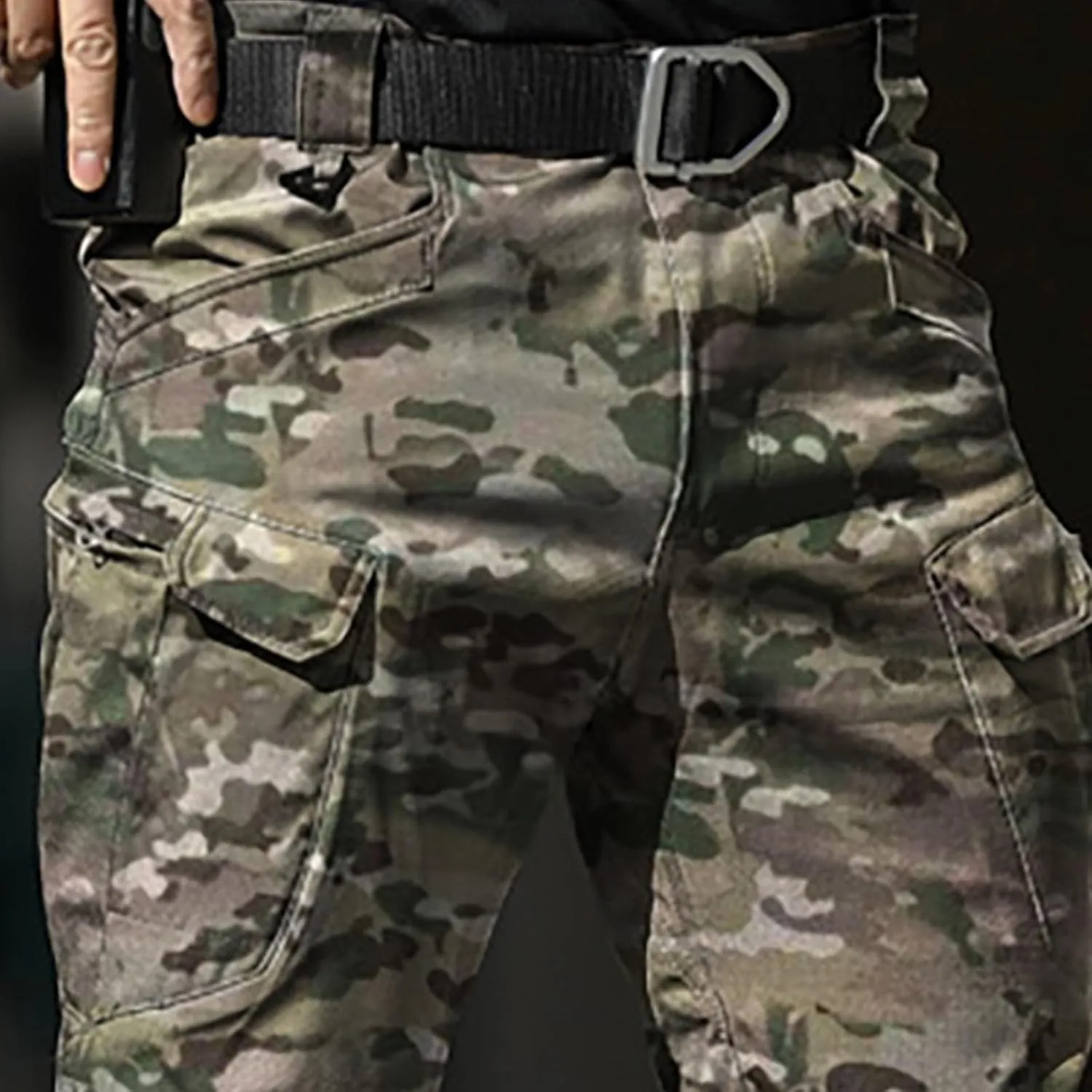 JOFOW Mens Cargo Pants Cargo Joggers Men Mens Elastic Waist Pants Cargo Sweatpants for Men