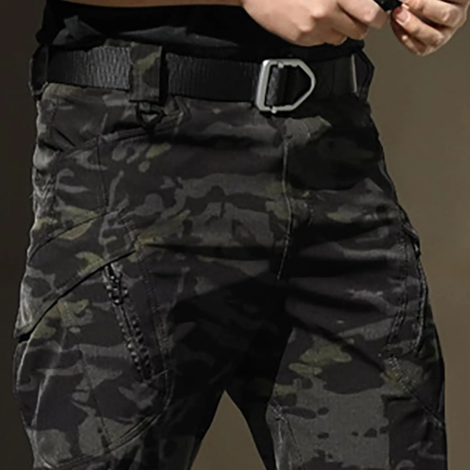 JOFOW Mens Cargo Pants Cargo Joggers Men Mens Elastic Waist Pants Cargo Sweatpants for Men