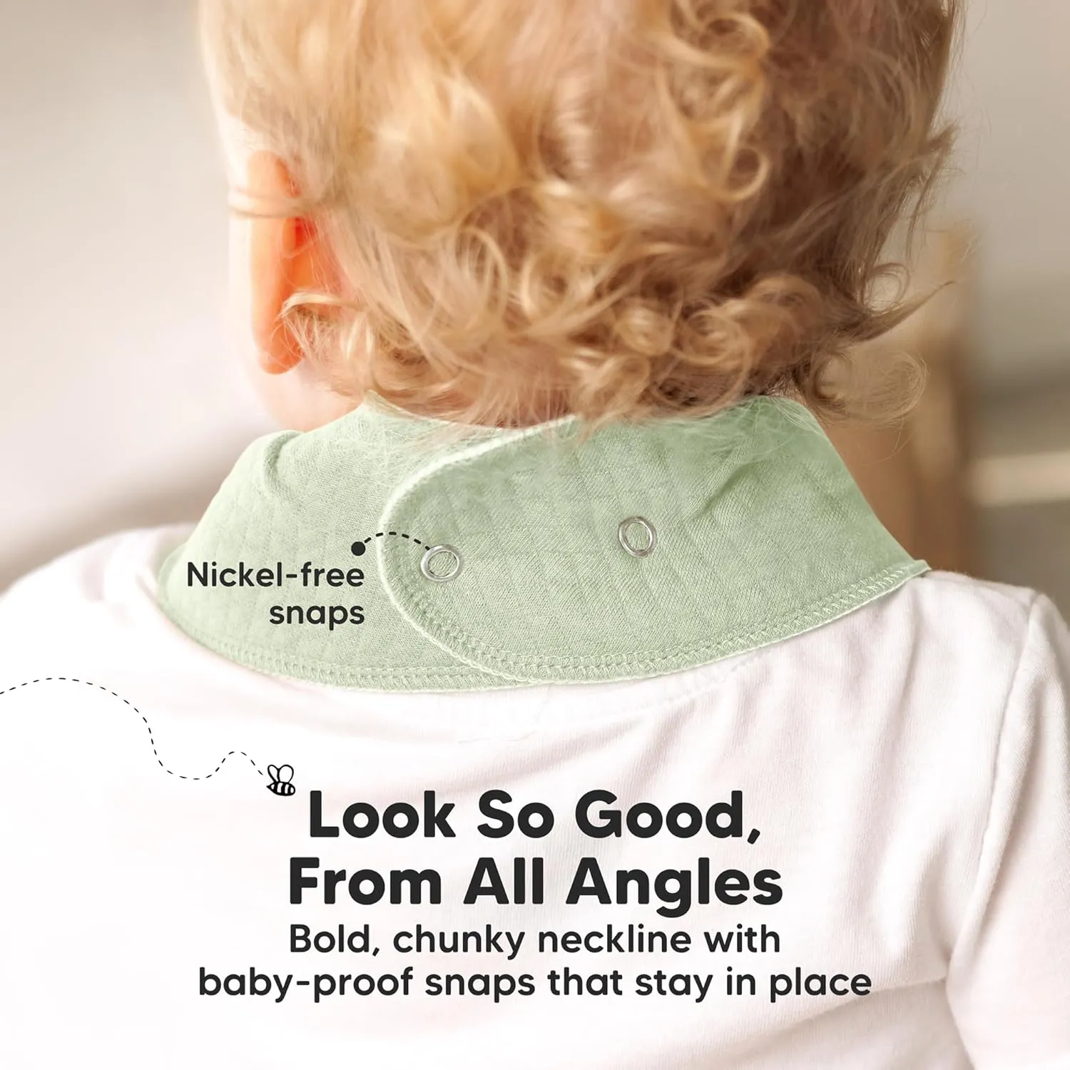 KeaBabies 8-Pack Bandana Bibs for Baby Girls, Boys - Organic Cotton Baby Bibs for Drooling & Teething Newborn, Toddler, Infant 0-36 Months, Extra Soft, Absorbent Cloth with Snaps (Muted Pastel)