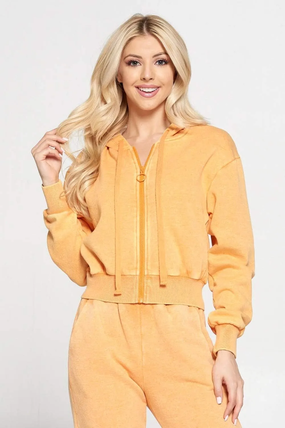Khanomak Women's Long Sleeve Cropped Hoodie Workout Cute Cardigan | Zip Up Hoodie | Zip Up Sweatshirt | Jacket