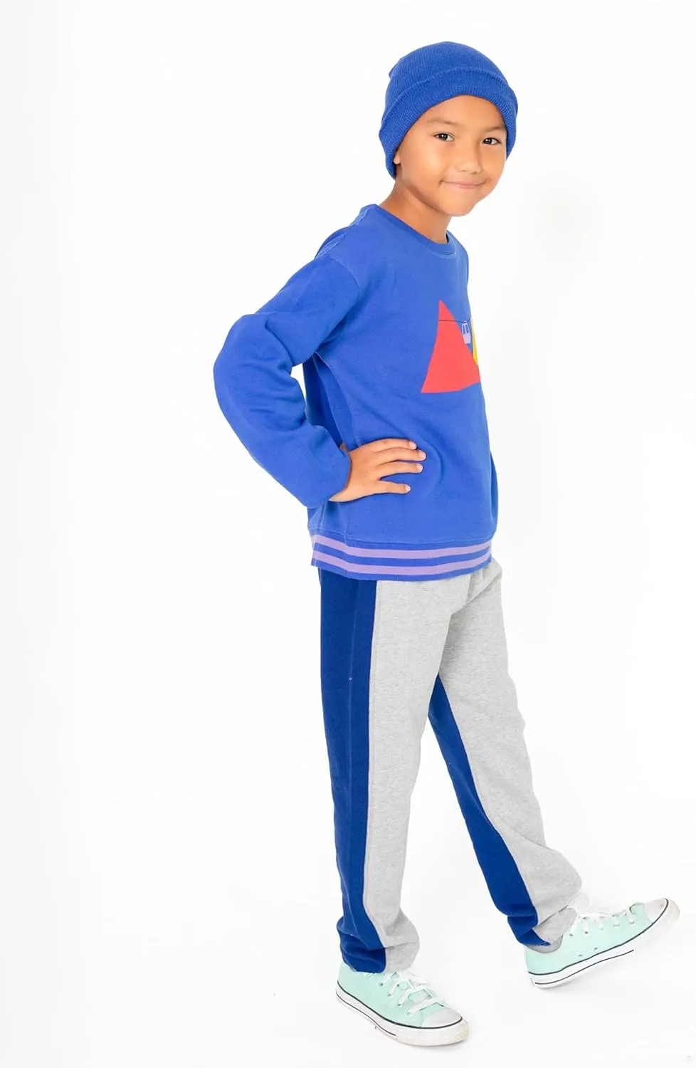 Kids' 100% Cotton Sweatpants, Joggers for Boys and Girls, 100% GOTS Certified Organic Cotton Clothing