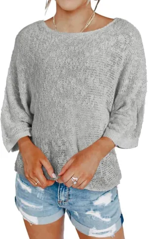 Kubbon Womens Cable Knit Sweater 2024 Fall Casual Color Block Striped Pullover Jumper Lightweight Comfy Boho Clothes