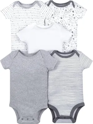 Lamaze baby-girls Unisex Short Sleeve Cotton Bodysuit, Snap Closure