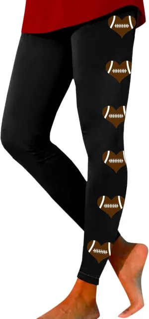 LCMTWX High Waisted Workout Leggings for Women Athletic Running Leggings Print Yoga Pants Leggings with Pockets for Women