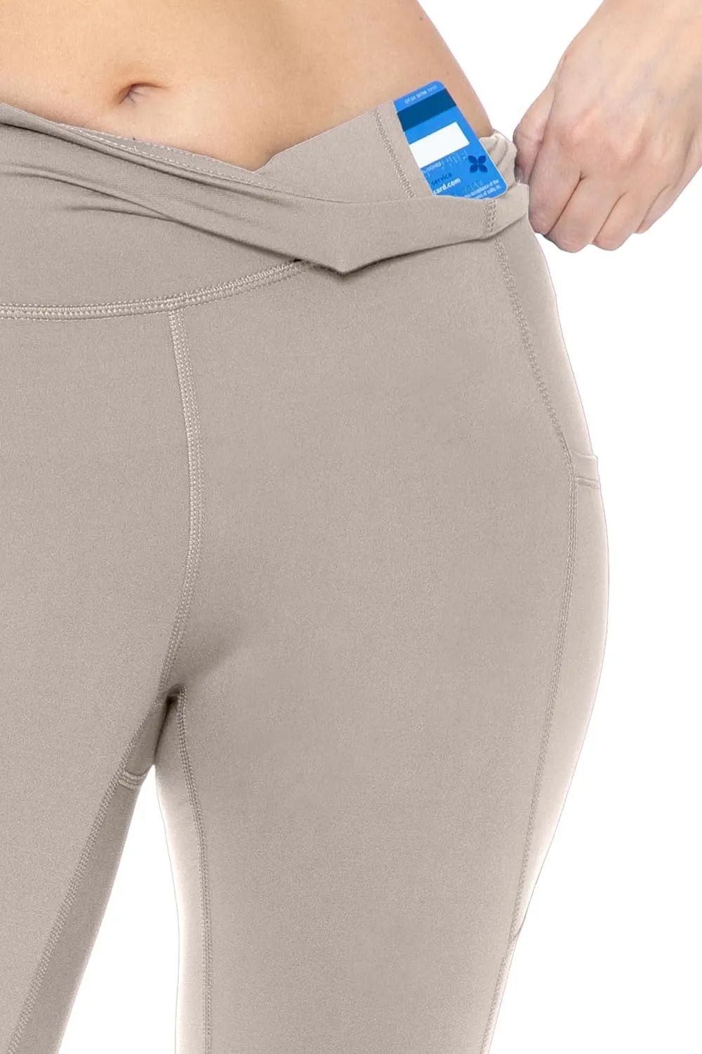 Leggings Depot Women's High Waisted Reflective Yoga Pants with Pockets Athletic Leggings