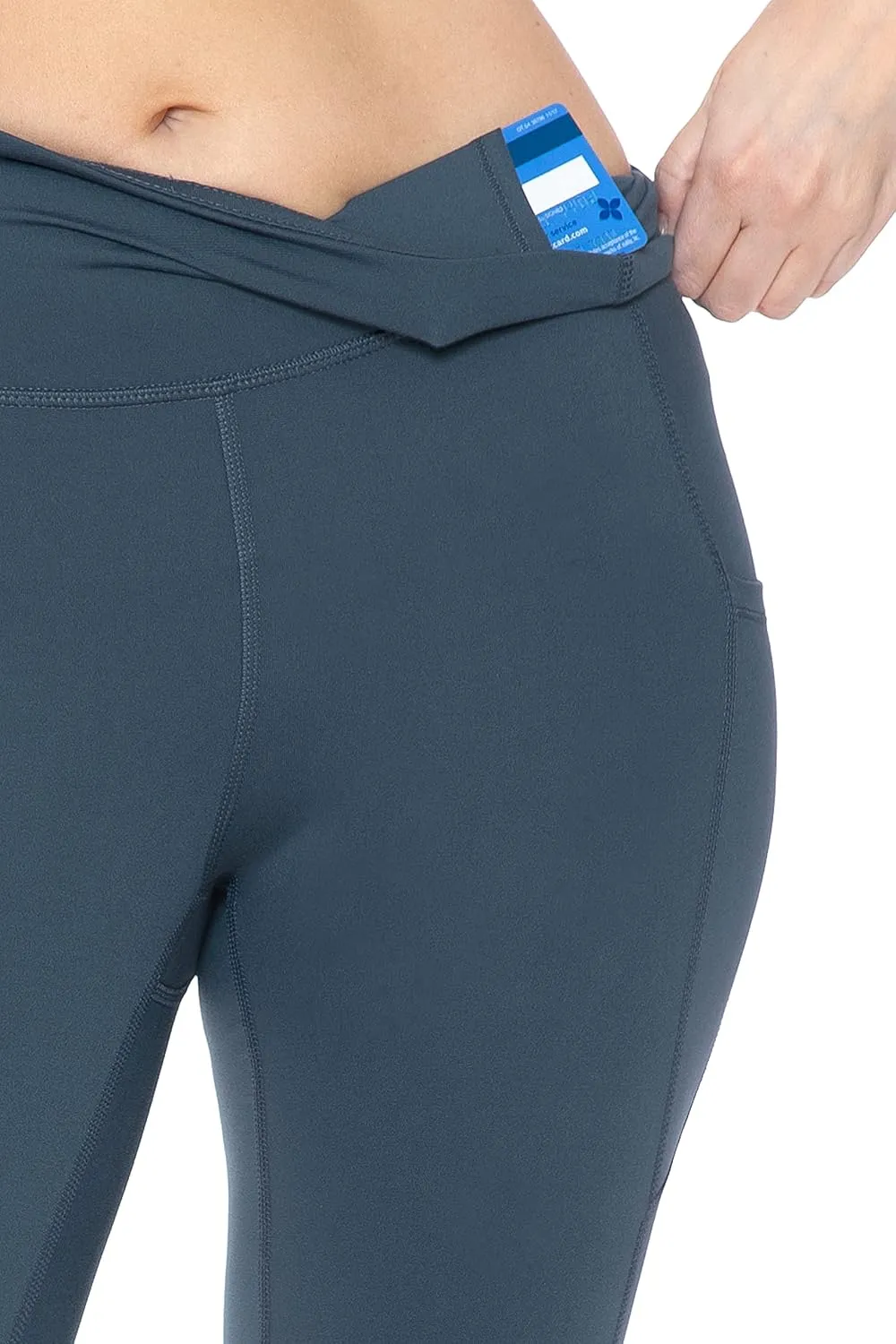 Leggings Depot Women's High Waisted Reflective Yoga Pants with Pockets Athletic Leggings
