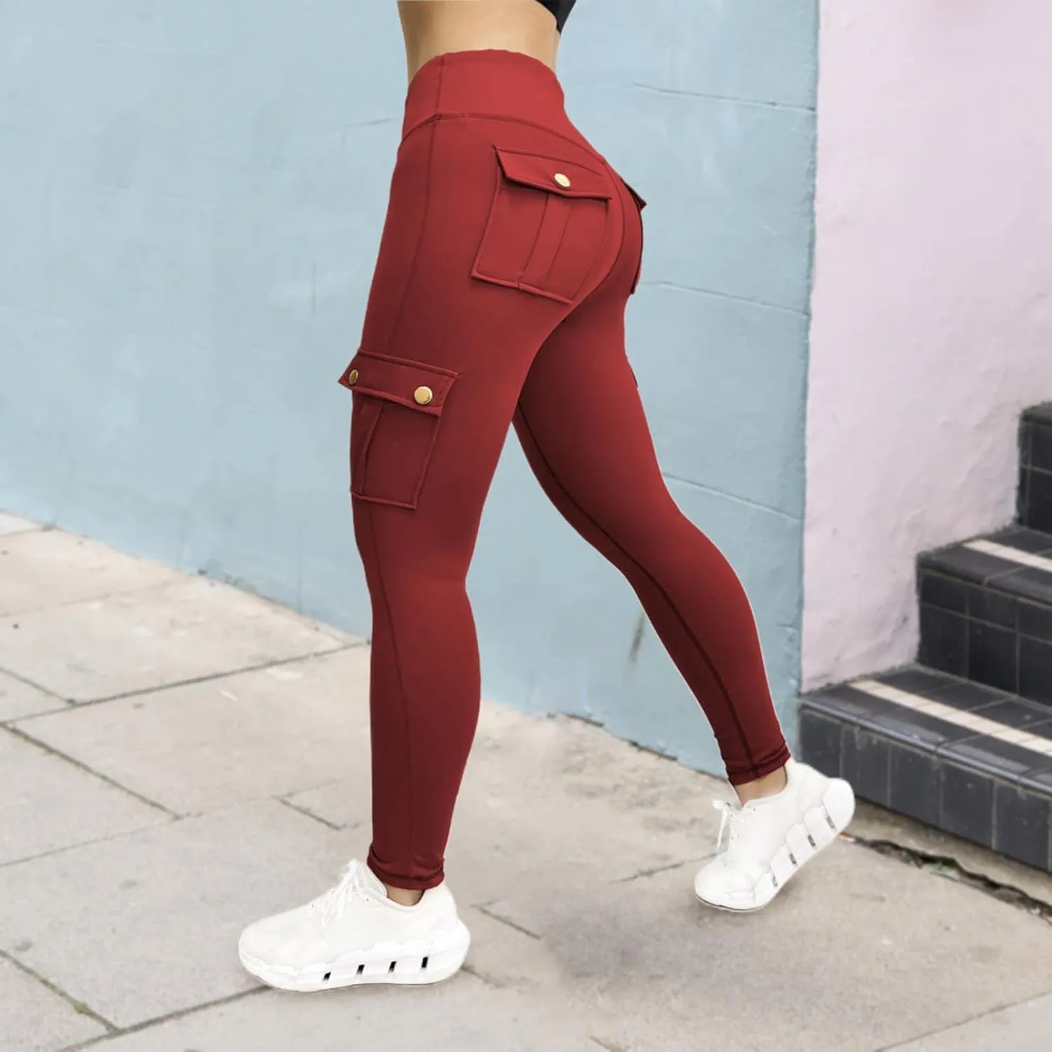 Leggings for Women Pant Leggings High Waist Workout Pant Trouser Running Sports Tights Butt Yoga Pants Crossover