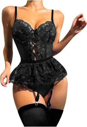 Lingerie Cute 2023 Womens Lingerie Set Lace Bralette And Panty Set Strappy Lace Lingerie Sexy Lingerie Raohui Lingerie