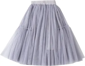 Little Child Girls Long Skirt Girls Tiered Ruffle Maxi Skirts Girls Soft Skirt Party Children Place Big Girls Dresses